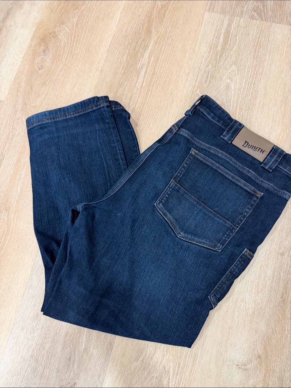 Duluth Trading Co Men’s Ballroom Doubleflex Dark Indigo Straight Jeans